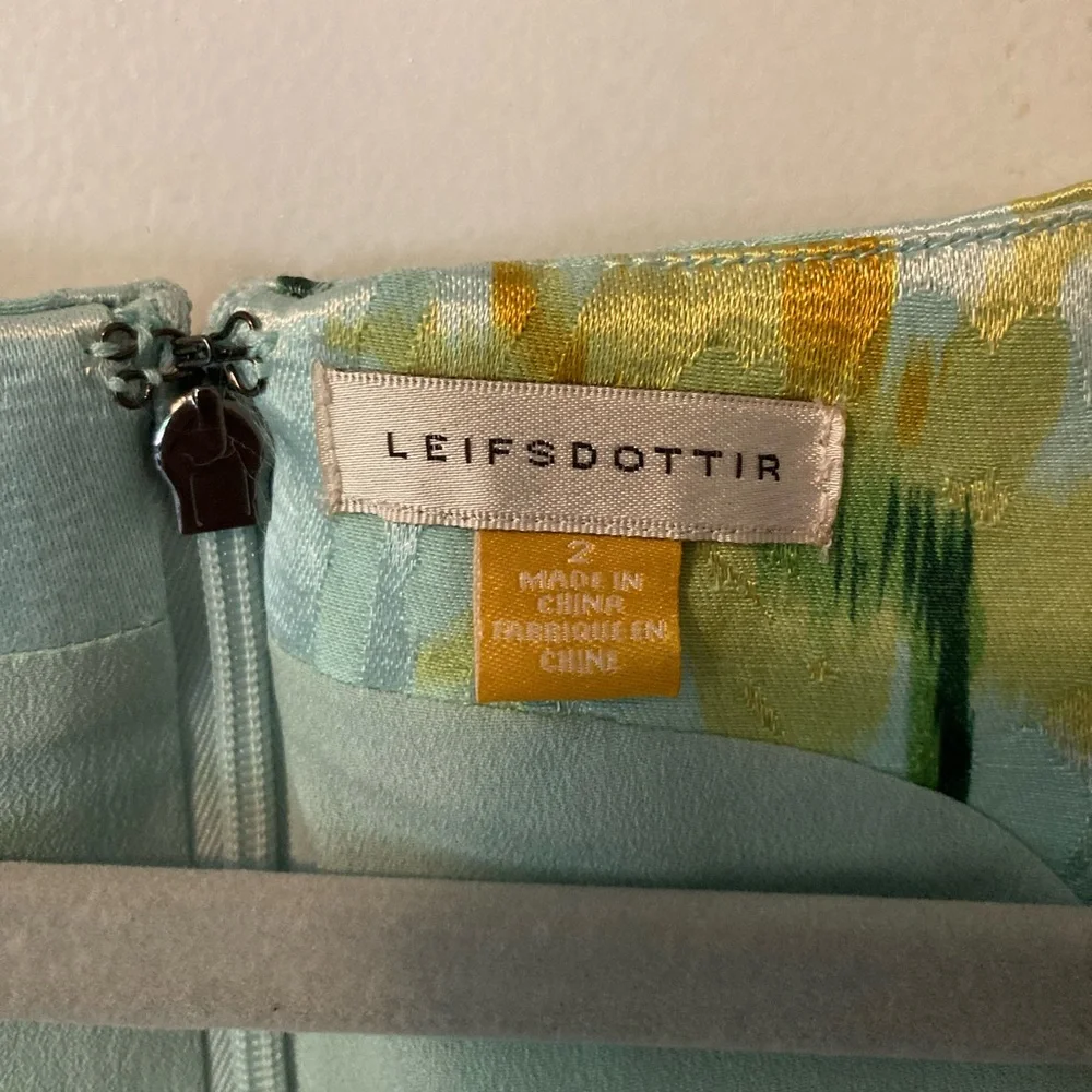 Anthropologie Leifsdottir Brocade Peplum Tank size 2 - Picture 4 of 10